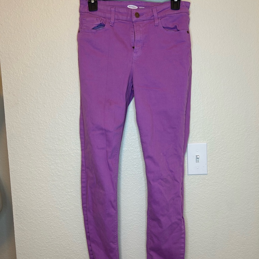 Purple, Old Navy skinny jeans size 8